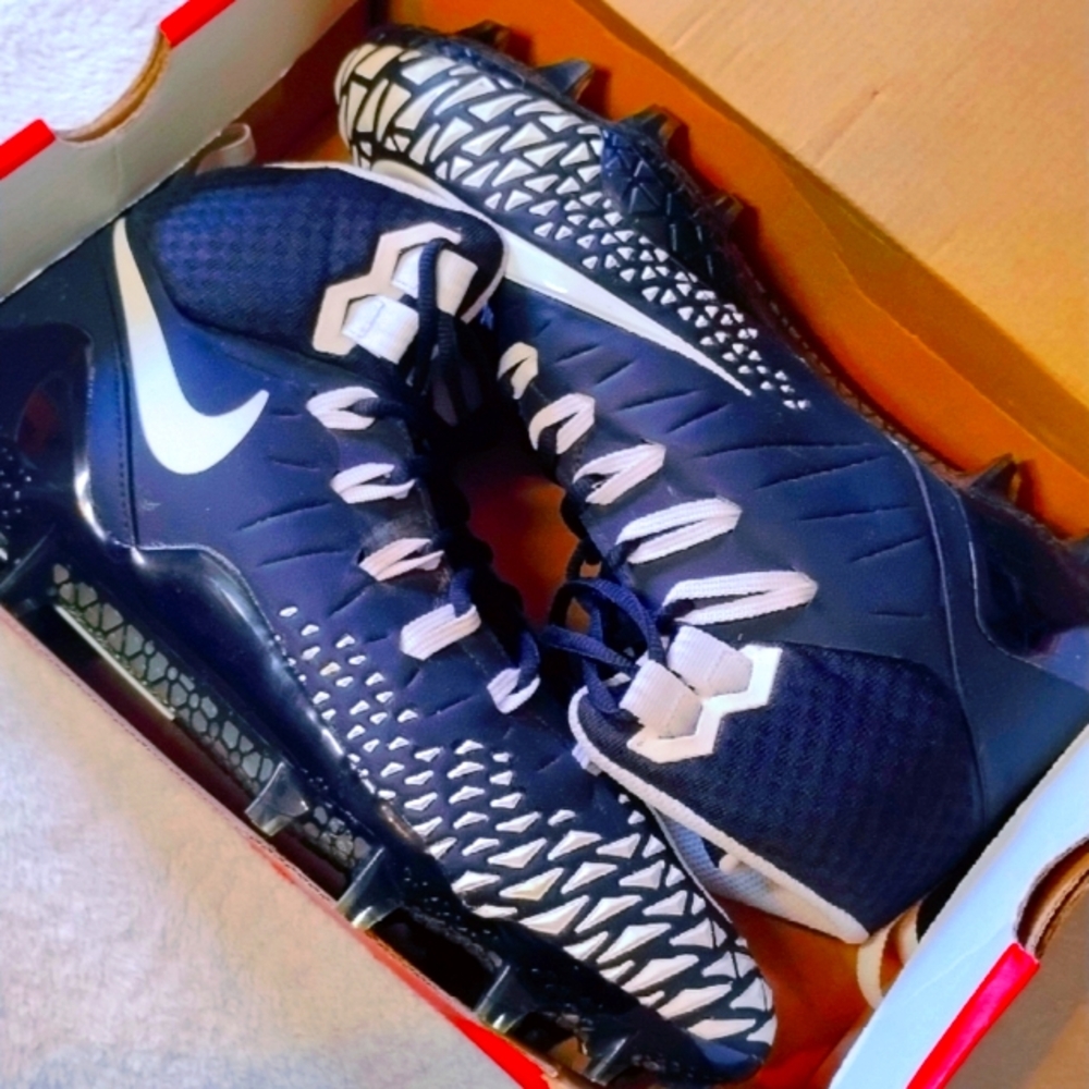 Nike Savage Pro Black And White Football Cleats